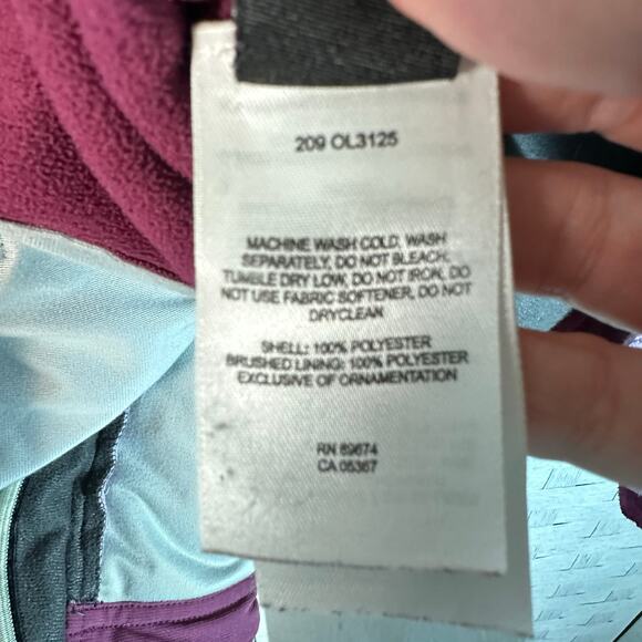 Mountain Hardwear purple zip up fleece jacket cozycore zip pockets Gorpcore - Picture 10 of 15